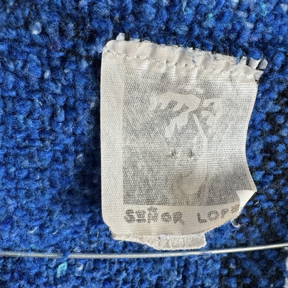 VTG Mexican Drug Rug Blanket Dead Head Surf Hippie 80s 90s Hoodie Jacket - Picture 3 of 5